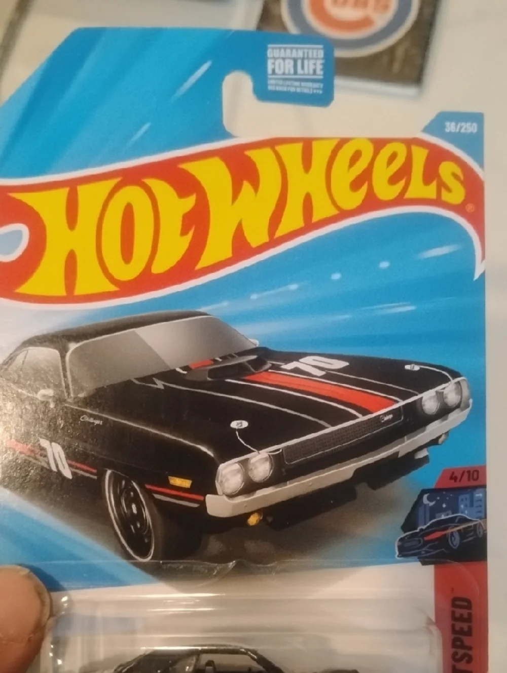 Mattel Hot Wheels '70 Dodge Hemi Challenger - Black with Red Stripes